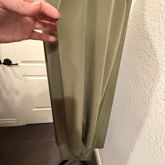 Belle Kim Gravel Green 3/4 Sleeve Grommet Detail Topper Sz 3XL - Picture 4 of 7